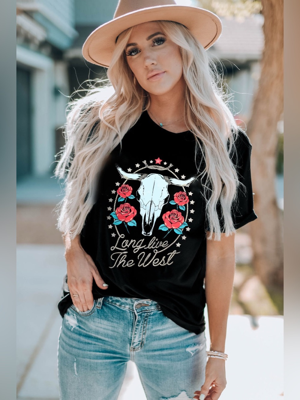 Graphic Round Neck Short Sleeve T-Shirt